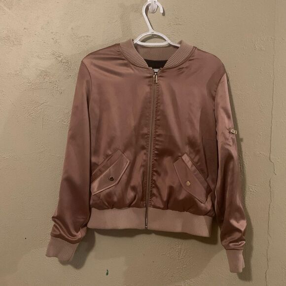 Nwt Velvet Heart Mauve Bomber Jacket - Picture 1 of 7